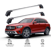 MERCEDES-BENZ GLC-CLASS 2016-2025 TRX2 Thunder Carrier Barres transversales pour galerie de toit 2 barres